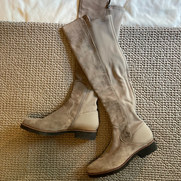 Franco Sarto Beige Over-the-Knee Boots - Picture 2 of 4